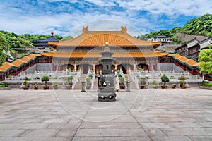 Putuo Mountain is a famous Buddhist mountain in China. photo